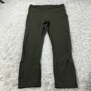 Lululemon Pace Rival Crop *Full-On Luxtreme 22" Dark Olive
